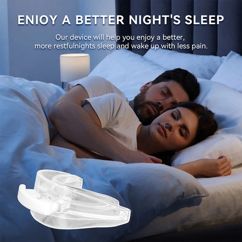 Anti Snoring Tooth Brace Adjustable anti Snoring Mouth Guard Easy Breathe Improve Sleeping Aid Apnea Mouthpiece to Stop Snoring
